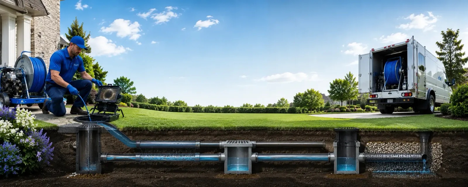 Outdoor drain cleaning information for Denver, NY
